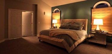 A picture containing floor, indoor, bed, wall Description automatically generated