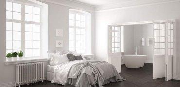 A picture containing window, indoor, floor, bed

Description automatically generated